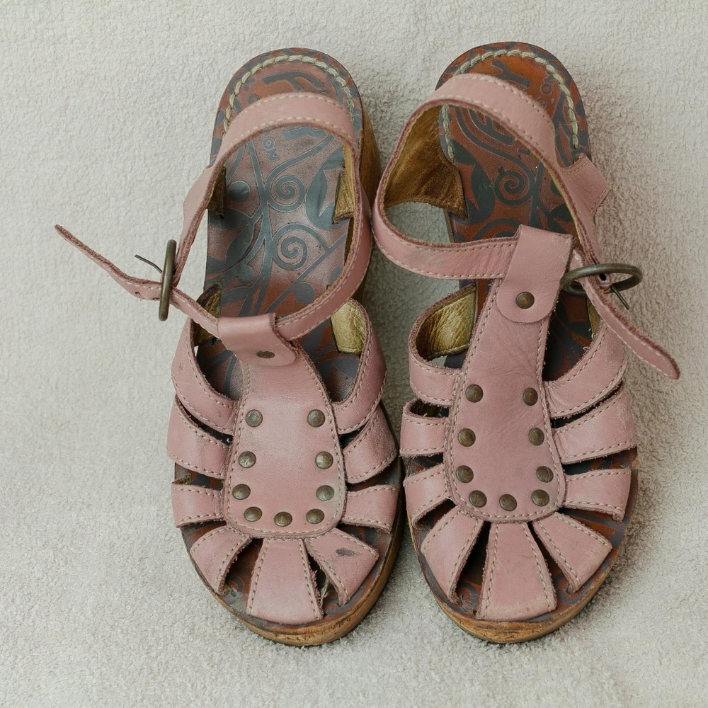 Fly london pink platform sandals